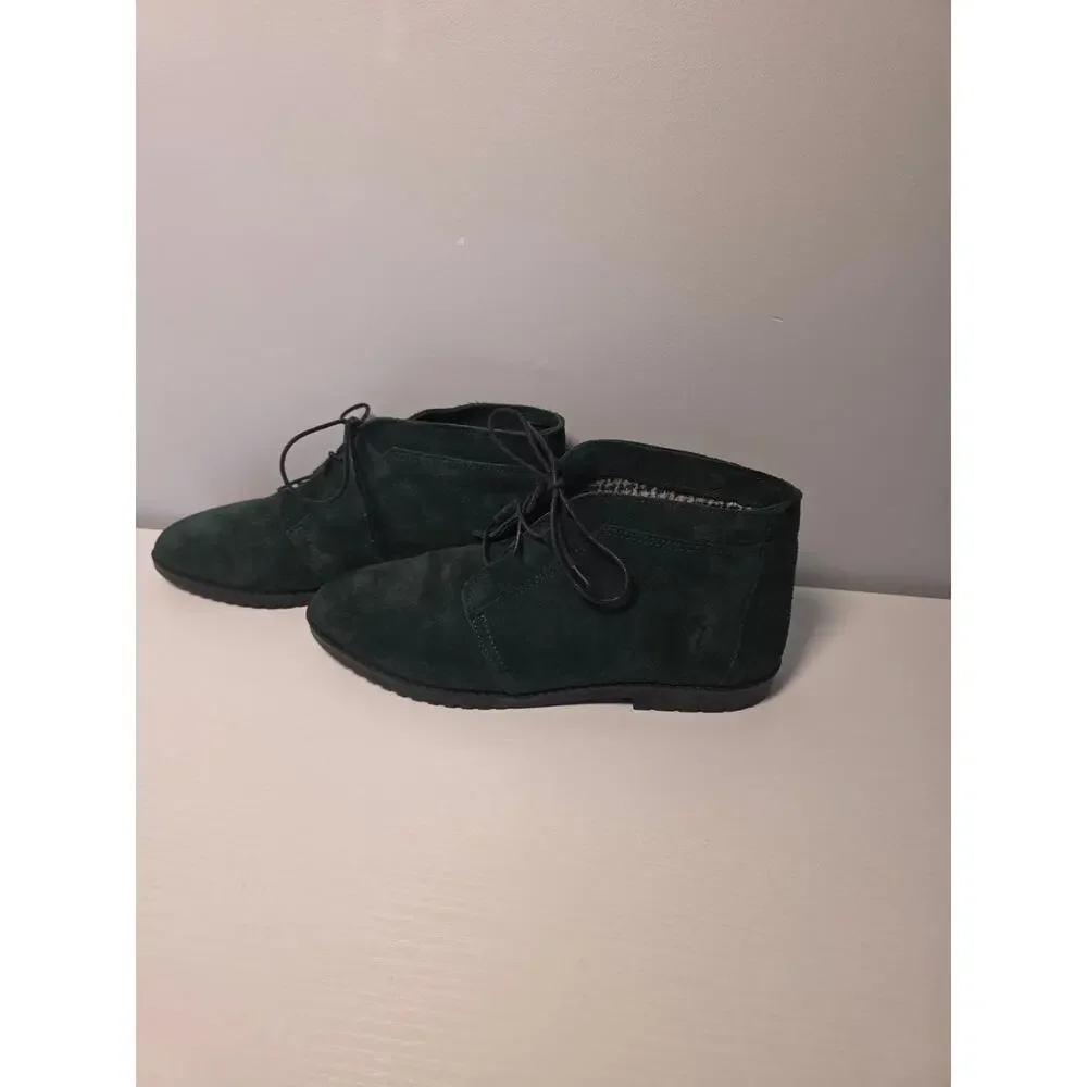 Northern Explorer Women's 8 Green Suede Chukka Boots Casual Cottagecore Outdoor